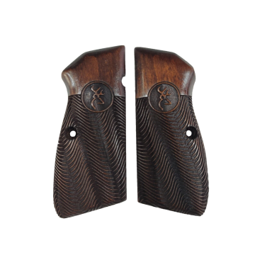 Zib Grips Silah Kabzası - Zig 14, Browning HP, High Power 14, Spor Kasa ile Uyumlu - Koyu Kahverengi Renk - BRWHPSCV033