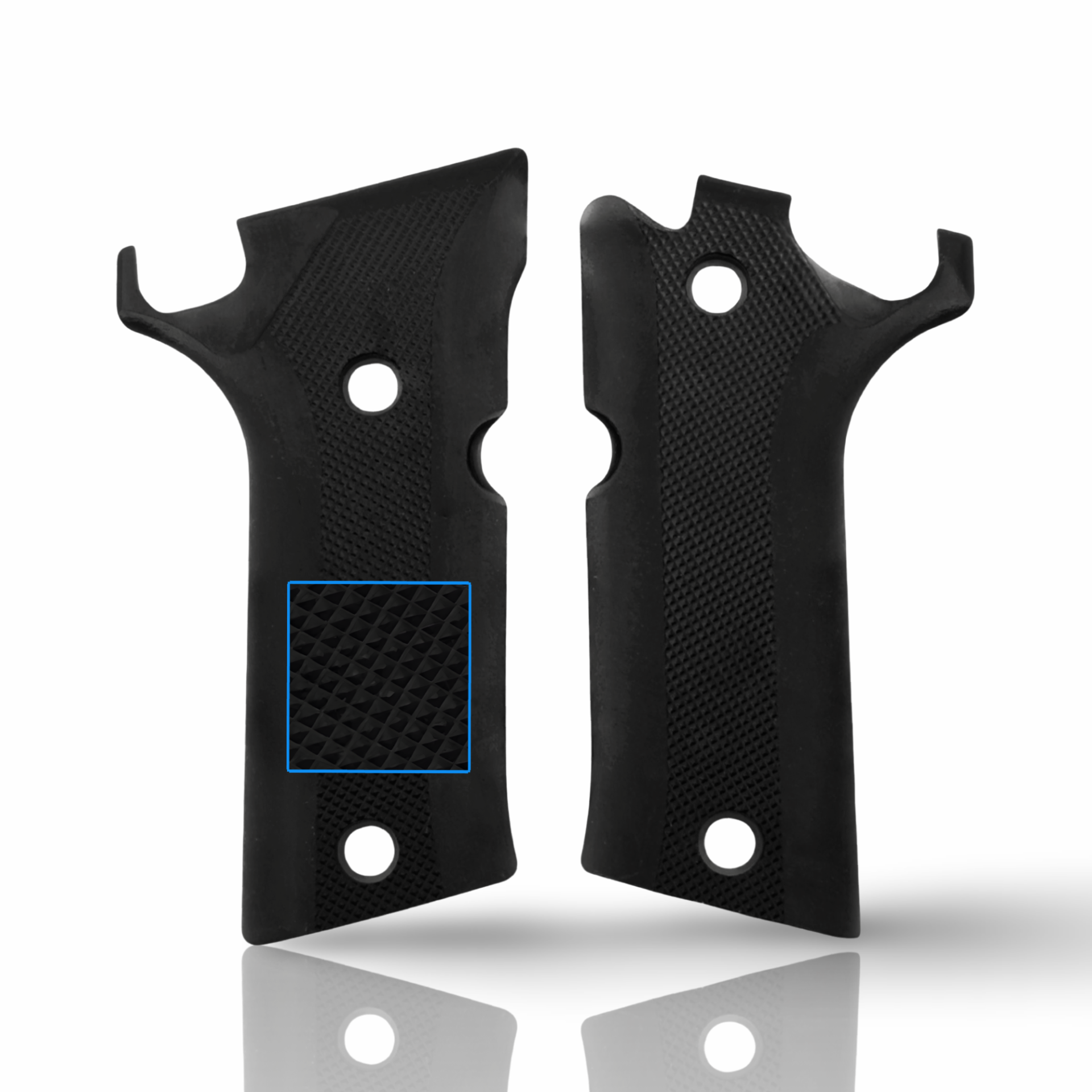 Zib Grips Silah Kabzası - Beretta 92 X Performans ile Uyumlu - Siyah Renk - Polimer Malzemesinden Yapılma - POBRT92XPSY001