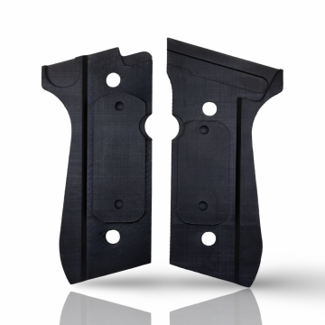 Zib Grips Silah Kabzası - Girsan Yavuz 16, Beretta F92 ile Uyumlu - Siyah Renk - Polimer Malzemesinden Yapılma - POBRTF92SY004