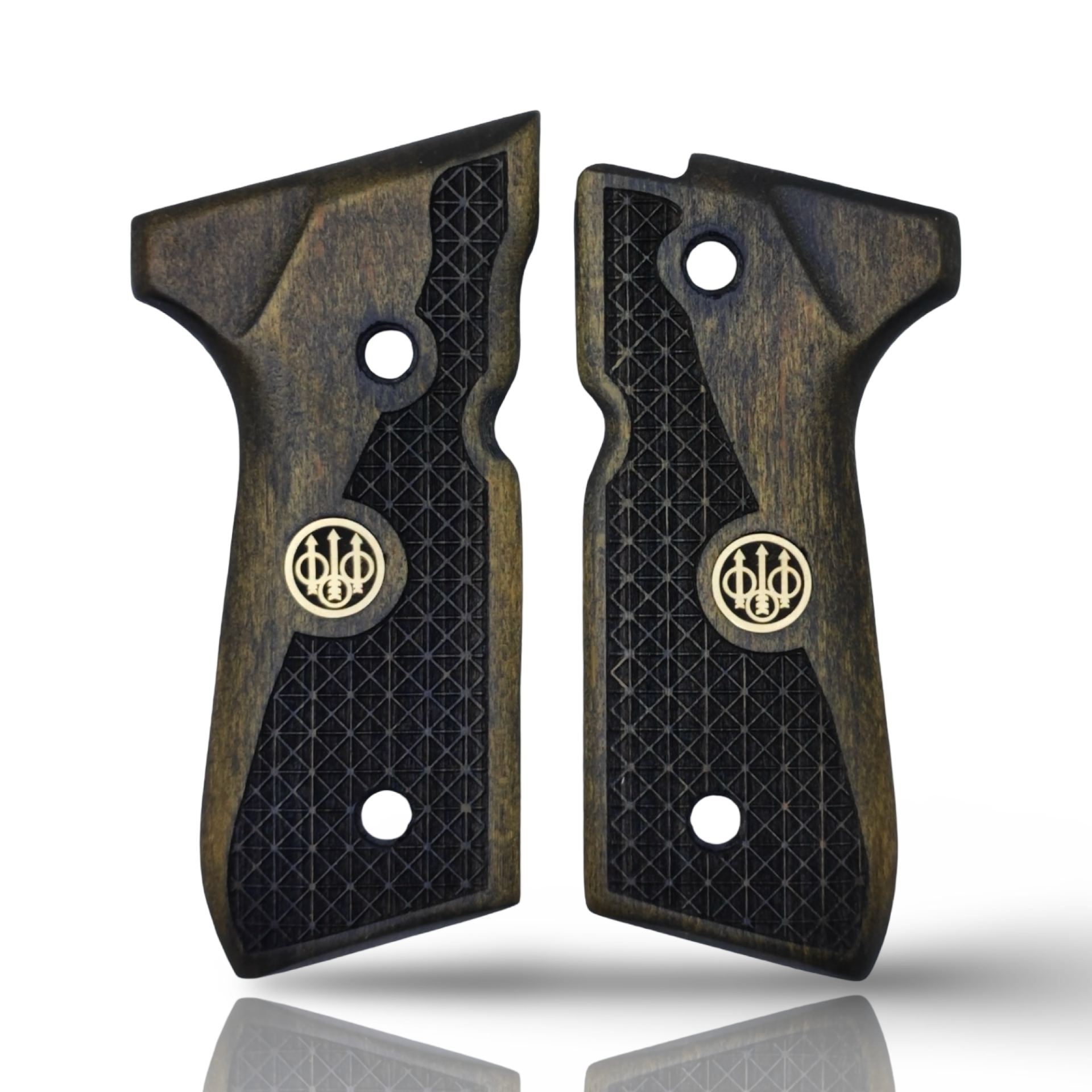 Zib Grips Silah Kabzası - Girsan Yavuz 16, Beretta F92 ile Uyumlu - Oksit Renk - Metal Logolu - BRTF92OK010L1