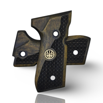 Zib Grips Silah Kabzası - Girsan Yavuz 16, Beretta F92 ile Uyumlu - Oksit Renk - Metal Logolu - BRTF92OK010L1
