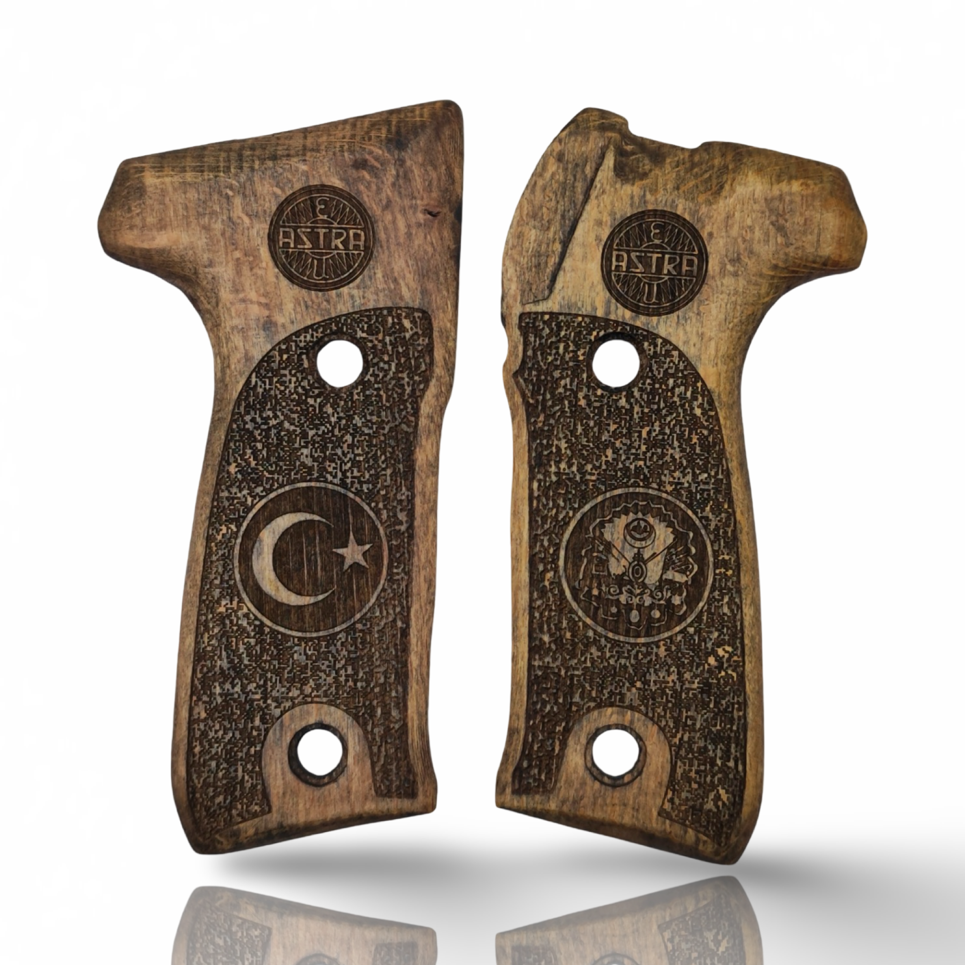Zib Grips Silah Kabzası - Astra A900 ile Uyumlu - Açık Kahverengi Renk - ASTA900UC001