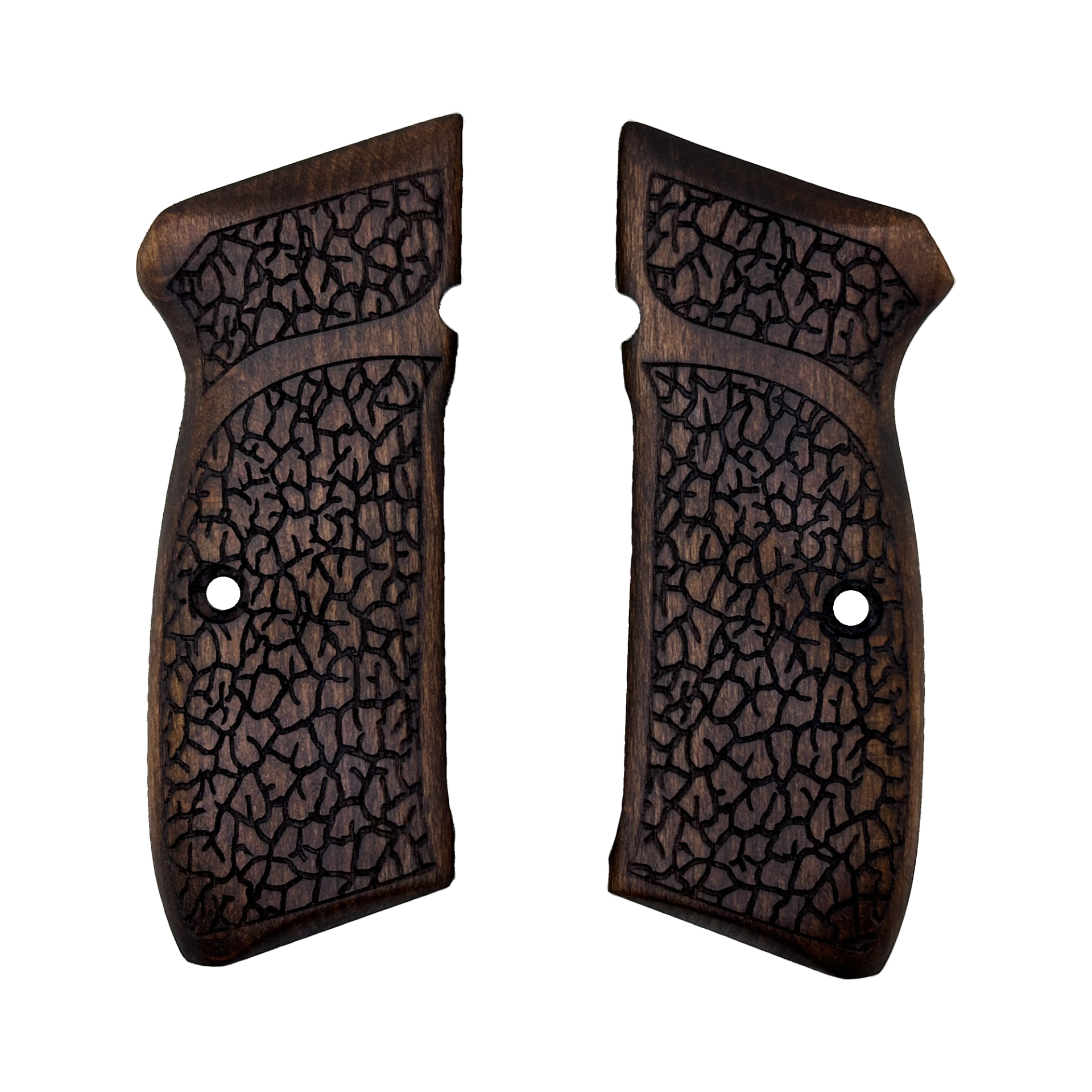 Zib Grips Silah Kabzası - CZ 75, Canik 55, S120, L120 ile Uyumlu - Koyu Kahverengi Renk - CZ75CV001