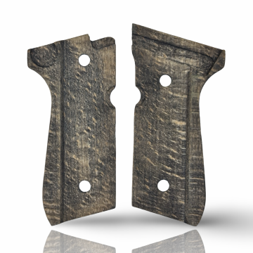 Zib Grips Silah Kabzası - Girsan Yavuz 16, Beretta F92 ile Uyumlu - Açık Kahverengi Renk - Metal Logolu - BRTF92UC046L1