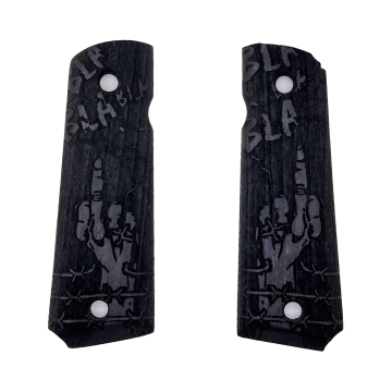 Zib Grips Silah Kabzası - Colt 1911, Girsan MC 1911 ile Uyumlu - Siyah Renk - CLT1911SY009