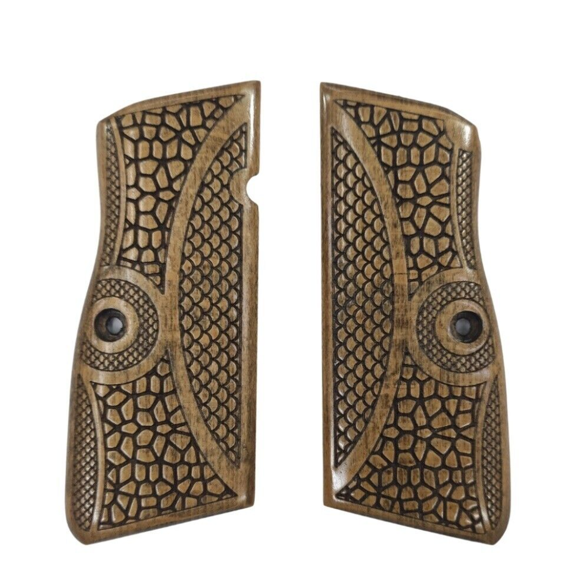 Zib Grips Silah Kabzası - Zig 14, Browning HP, High Power 14, Dik Kasa, Browning Halkalı (Halka için kesim yaptırmak için mesaj atın), Halkasız ile Uyumlu - Açık Kahverengi Renk - BRWHPUC017