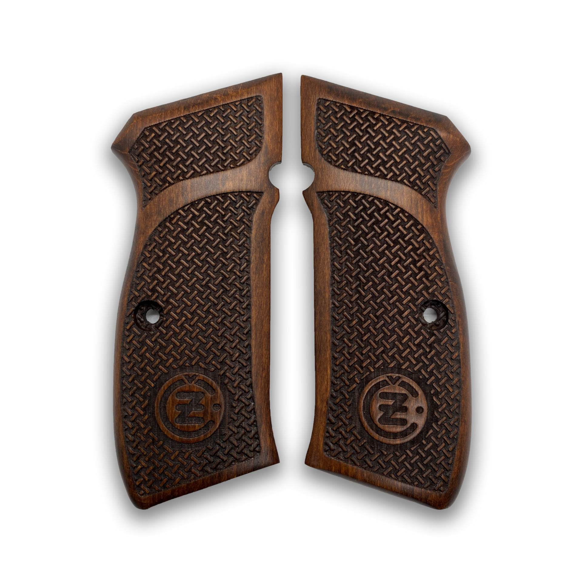 Zib Grips Silah Kabzası - CZ 75, Canik 55, S120, L120 ile Uyumlu - Koyu Kahverengi Renk - CZ75CV010