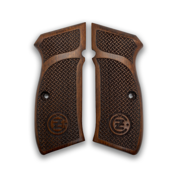 Zib Grips Silah Kabzası - CZ 75, Canik 55, S120, L120 ile Uyumlu - Koyu Kahverengi Renk - CZ75CV010