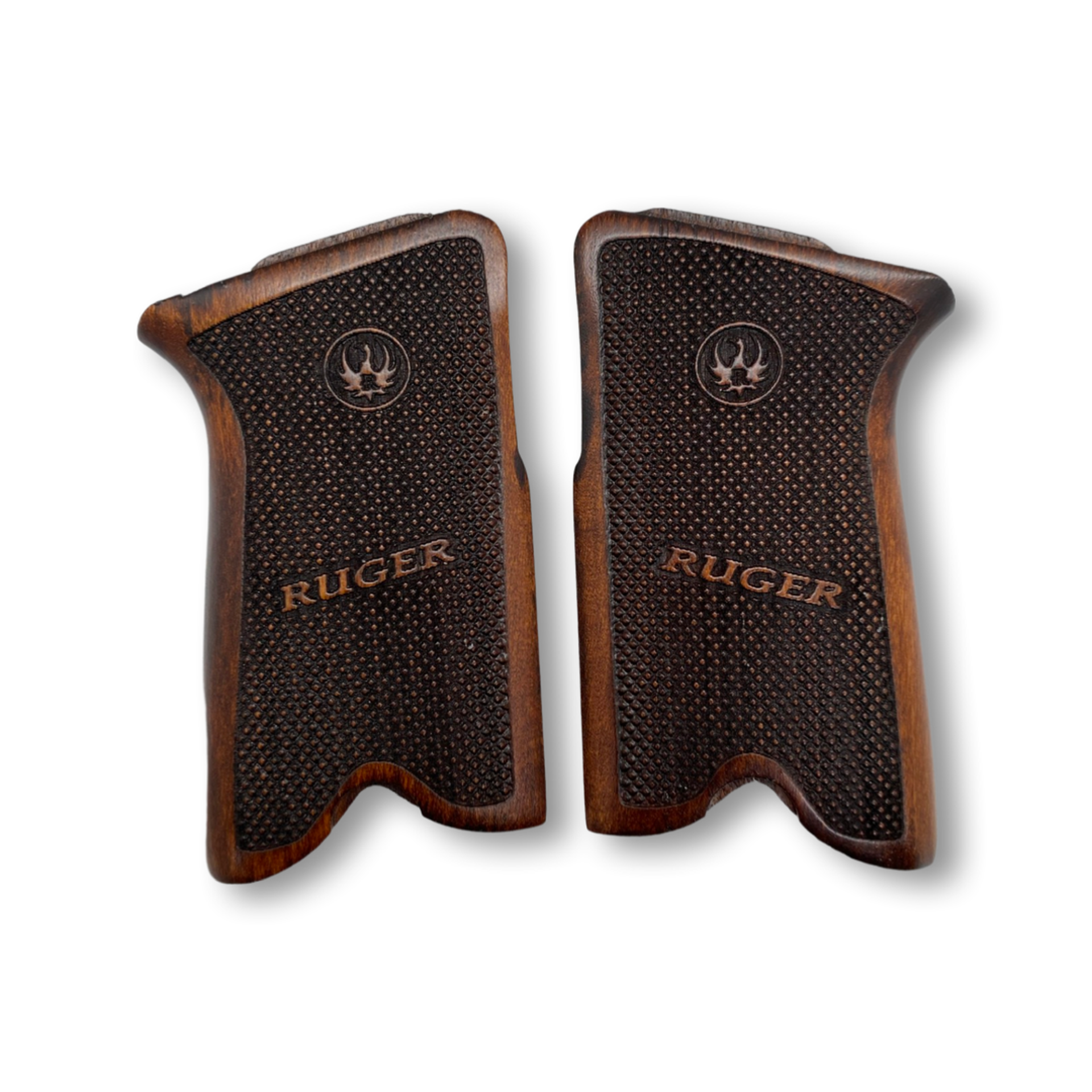 Zib Grips Silah Kabzası - Ruger P85 Serisi ile Uyumlu - Koyu Kahverengi Renk - RGRP85CV005