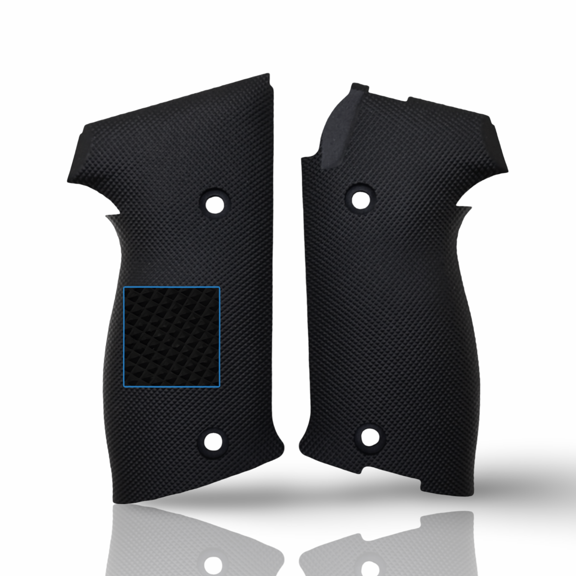 Zib Grips Silah Kabzası - Sigsauer P220 ile Uyumlu - Siyah Renk - Polimer Malzemesinden Yapılma - POSSP220SY001