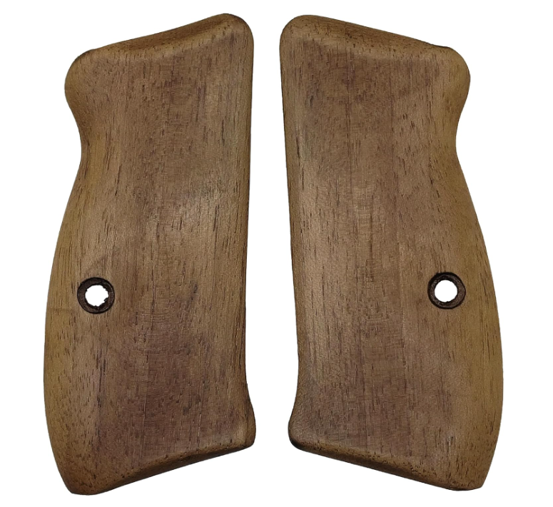 Zib Grips Silah Kabzası - CZ Kompakt, P-01 ile Uyumlu - Sadece vernik uygulanmış - Ceviz Ağacı - CVCZCMPSV012