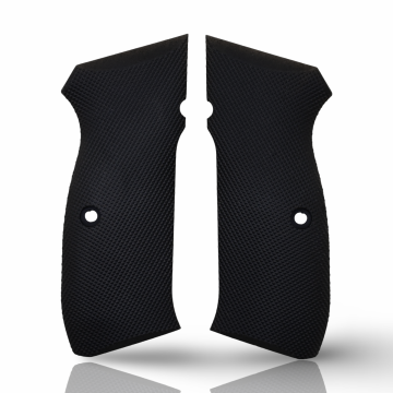 Zib Grips Silah Kabzası - CZ 75, Canik 55, S120, L120 ile Uyumlu - Siyah Renk - Polimer Malzemesinden Yapılma - POCZ75SY003