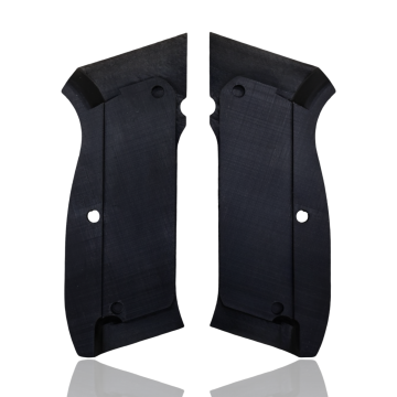 Zib Grips Silah Kabzası - CZ 75, Canik 55, S120, L120 ile Uyumlu - Siyah Renk - Polimer Malzemesinden Yapılma - POCZ75SY003