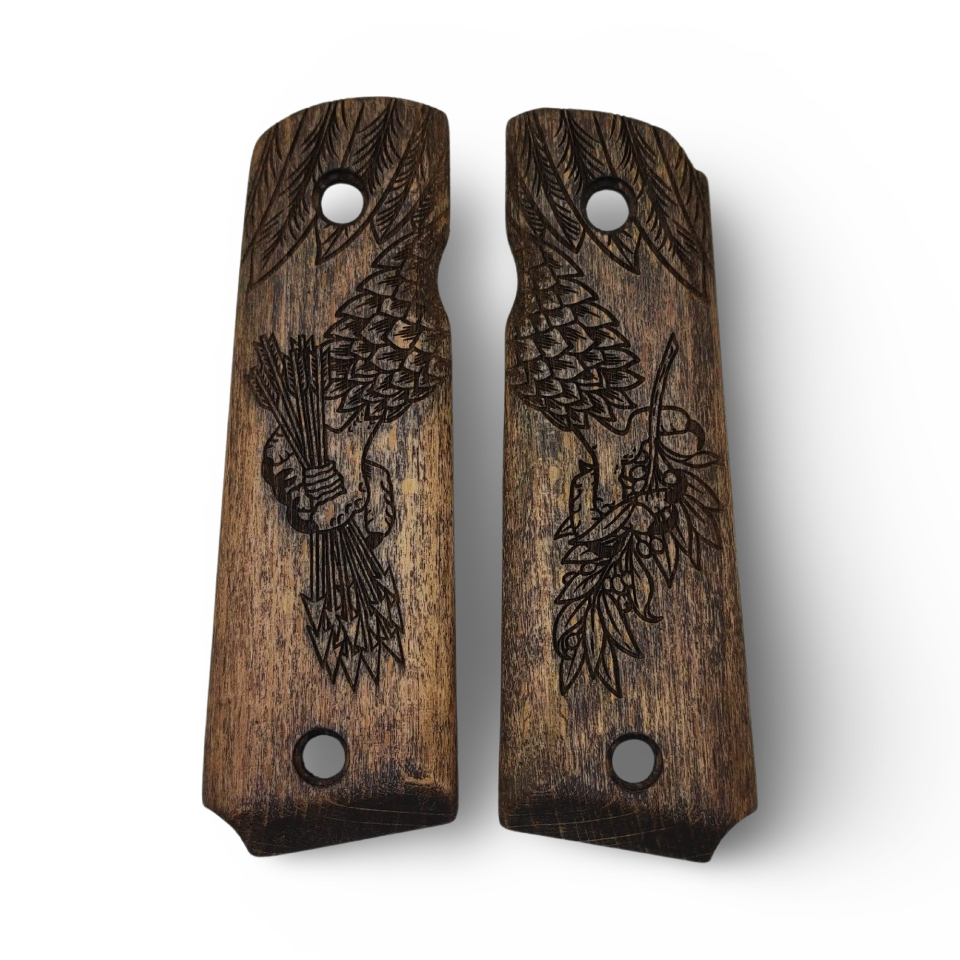 Zib Grips Silah Kabzası - Colt 1911, Girsan MC 1911 ile Uyumlu - Açık Kahverengi Renk - CLT1911UC016