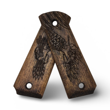 Zib Grips Silah Kabzası - Colt 1911, Girsan MC 1911 ile Uyumlu - Açık Kahverengi Renk - CLT1911UC016