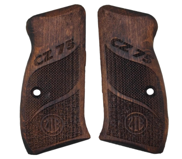 Zib Grips Silah Kabzası - CZ Kompakt, P-01 ile Uyumlu - Koyu Kahverengi Renk - CZCMPCV015