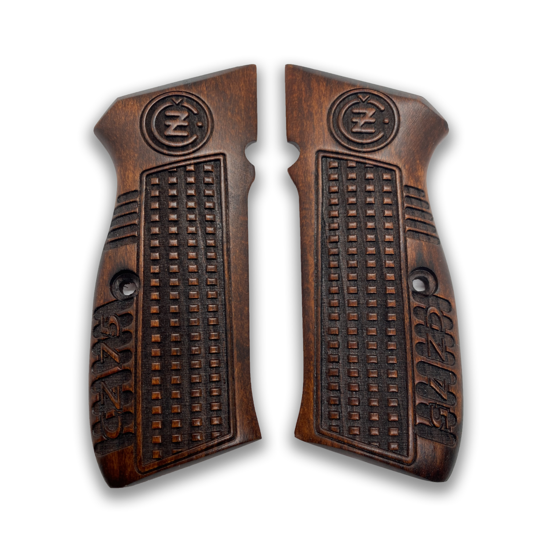 Zib Grips Silah Kabzası - CZ 75, Canik 55, S120, L120 ile Uyumlu - Koyu Kahverengi Renk - CZ75CV007