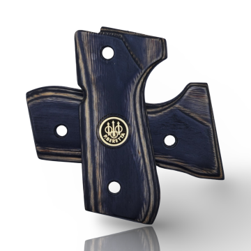 Zib Grips Silah Kabzası - Girsan Yavuz 16, Beretta F92 ile Uyumlu - Sadece vernik uygulanmış - Lamine Malzemesinden Yapılma - Metal Logolu - LMBRTF92SV051L1