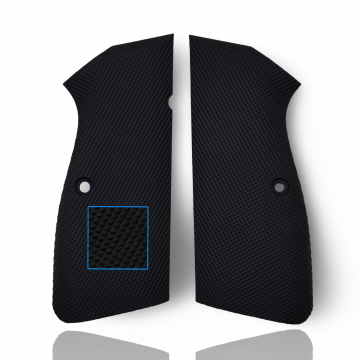 Zib Grips Silah Kabzası - Zig 14, Browning HP, High Power 14, Spor Kasa ile Uyumlu - Siyah Renk - Polimer Malzemesinden Yapılma - POBRWHPSSY005