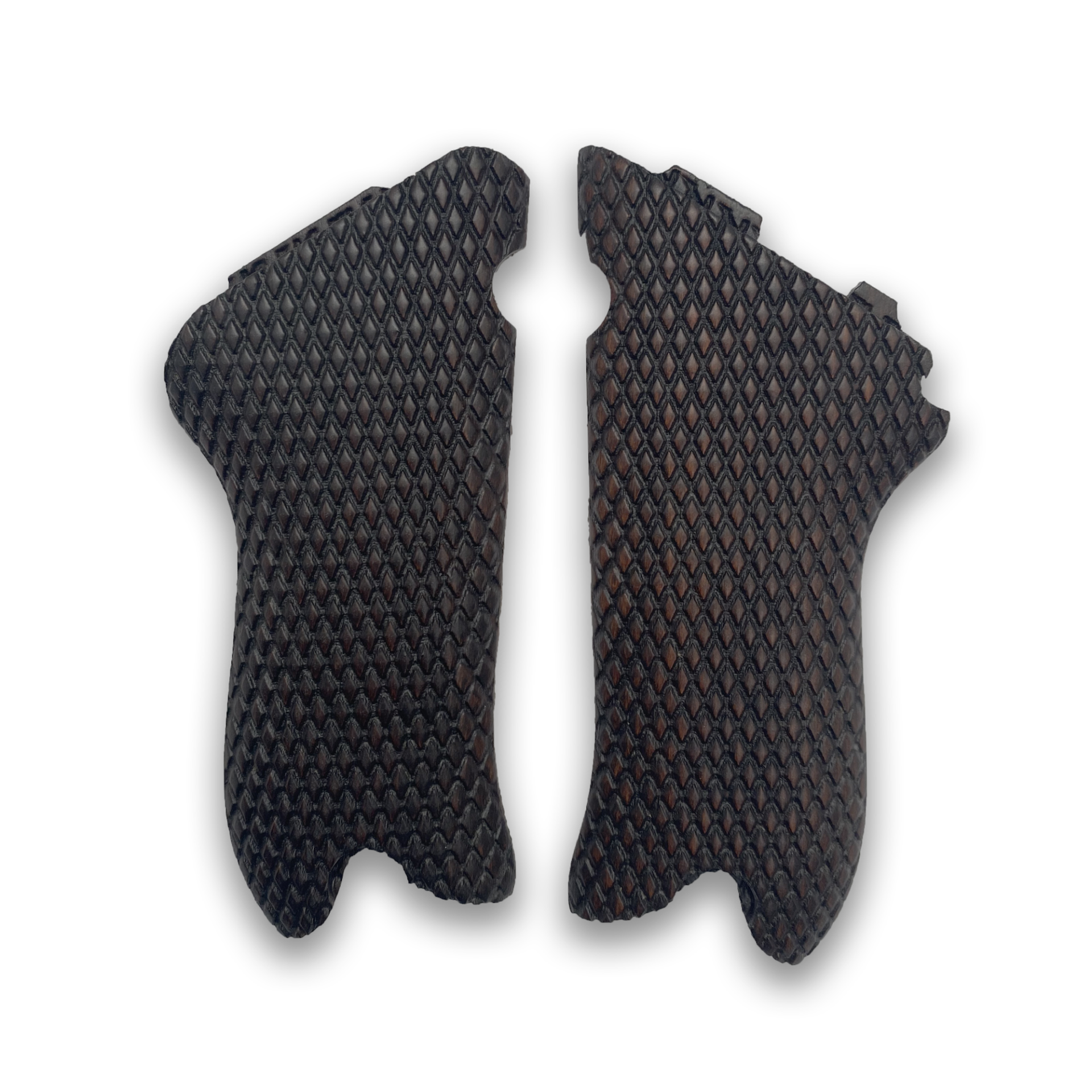 Zib Grips Silah Kabzası - Luger P08, 1917 Parabellum ile Uyumlu - Koyu Kahverengi Renk - LGRP08CV016