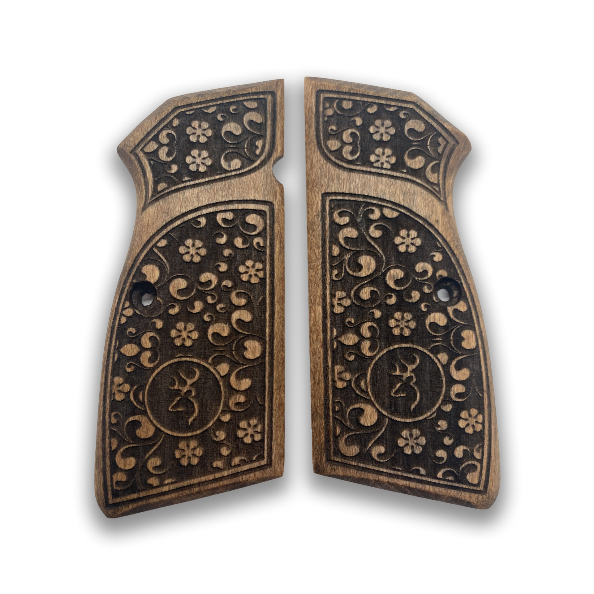 Zib Grips Silah Kabzası - Zig 14, Browning HP, High Power 14, Spor Kasa ile Uyumlu - Sadece vernik uygulanmış - BRWHPSSV025