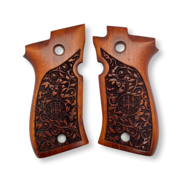 Zib Grips Silah Kabzası - Beretta F81/F84, Fatih 13 ile Uyumlu - Meşe Renk - BRTF81MS003
