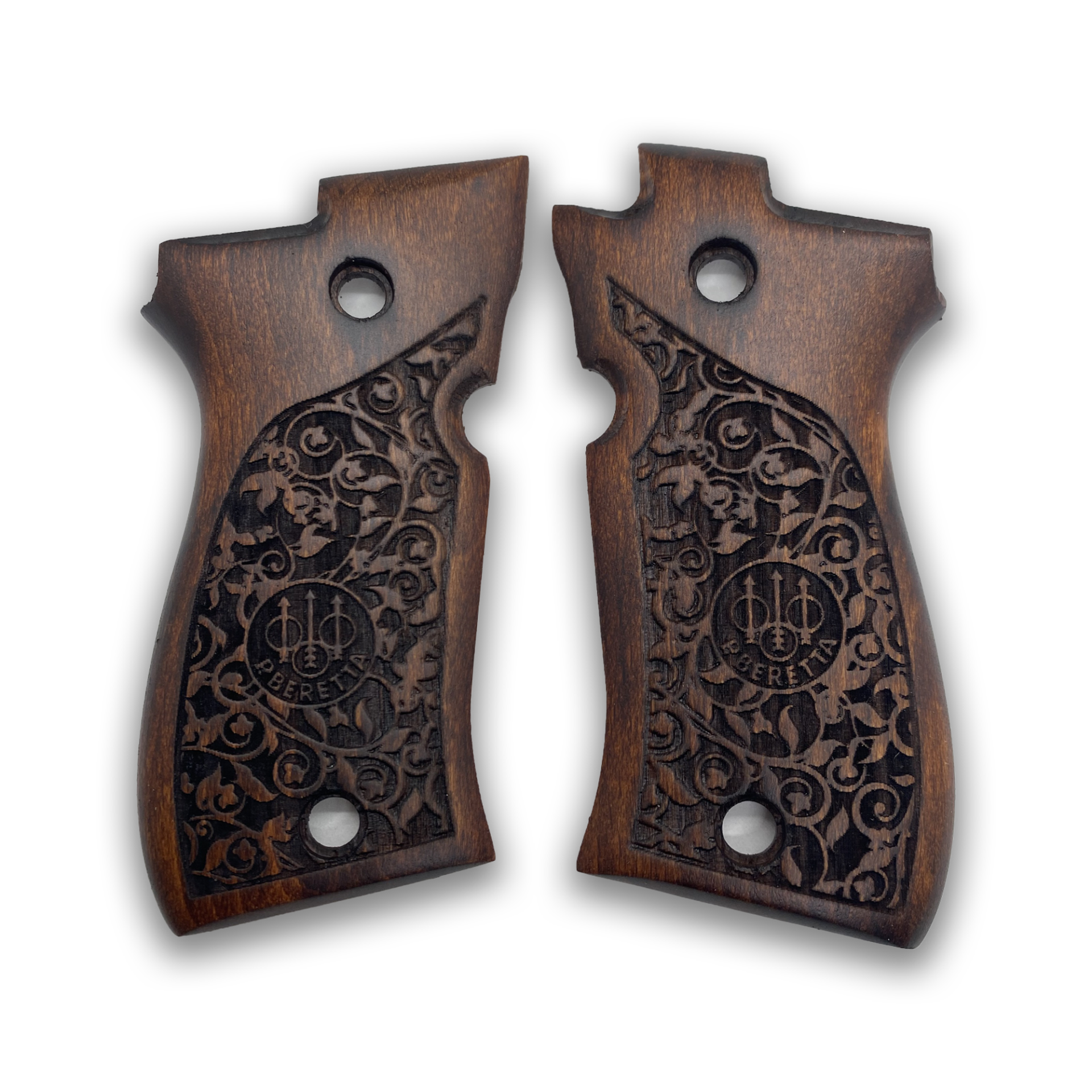Zib Grips Silah Kabzası - Beretta F81/F84, Fatih 13 ile Uyumlu - Koyu Kahverengi Renk - BRTF81CV003