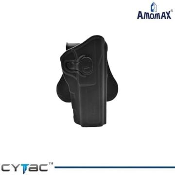 AMOMAX Holster Siyah Tabanca Kılıfı – Browning Hi power, Zig 14 Uyumlu