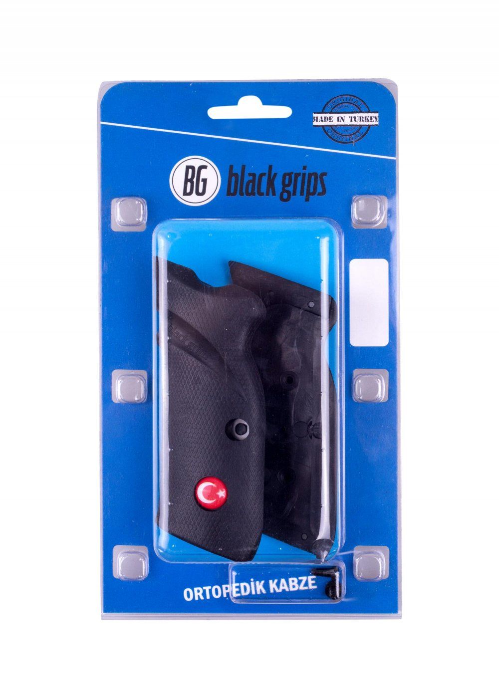 Black Grips Sarsılmaz Ortopedik Kabze Türk Bayrak Logolu