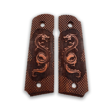 Zib Grips Silah Kabzası - Colt 1911, Girsan MC 1911 ile Uyumlu - Meşe Renk - CLT1911MS035