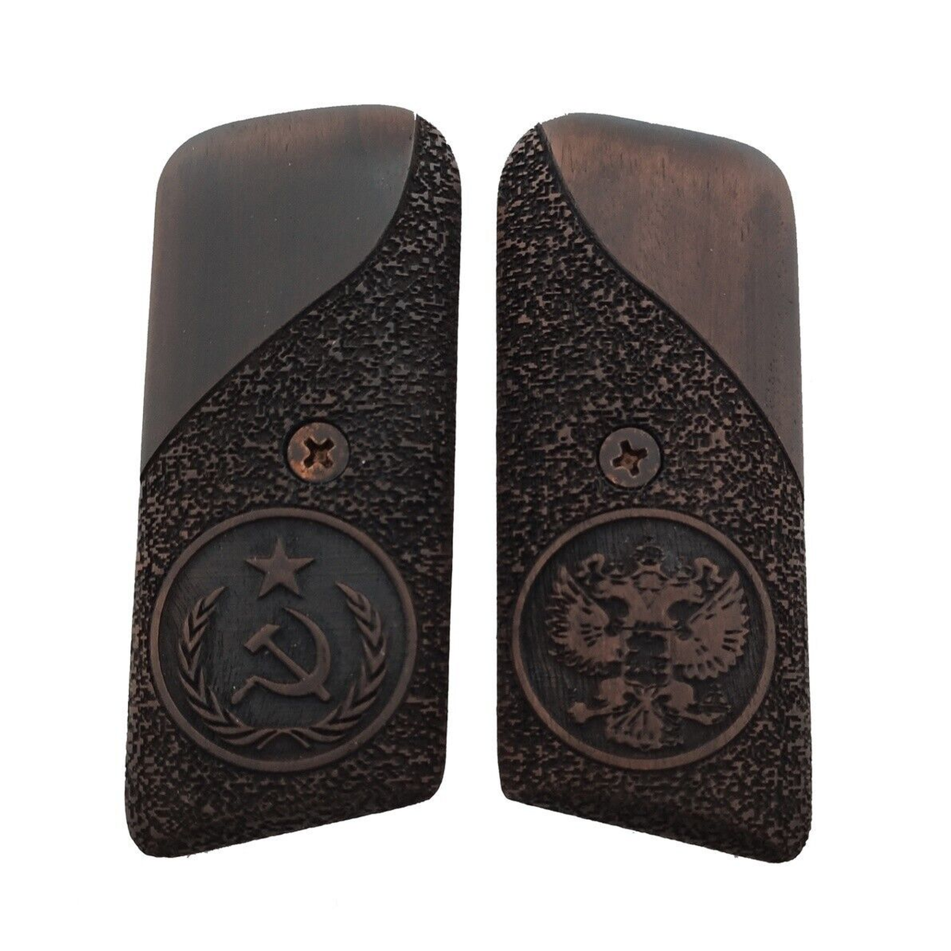 Zib Grips Silah Kabzası - Tokarev TT33, Kısa Takarof ile Uyumlu - Koyu Kahverengi Renk - TKVTT33CV005