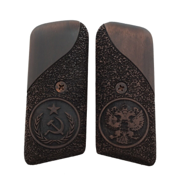 Zib Grips Silah Kabzası - Tokarev TT33, Kısa Takarof ile Uyumlu - Koyu Kahverengi Renk - TKVTT33CV005