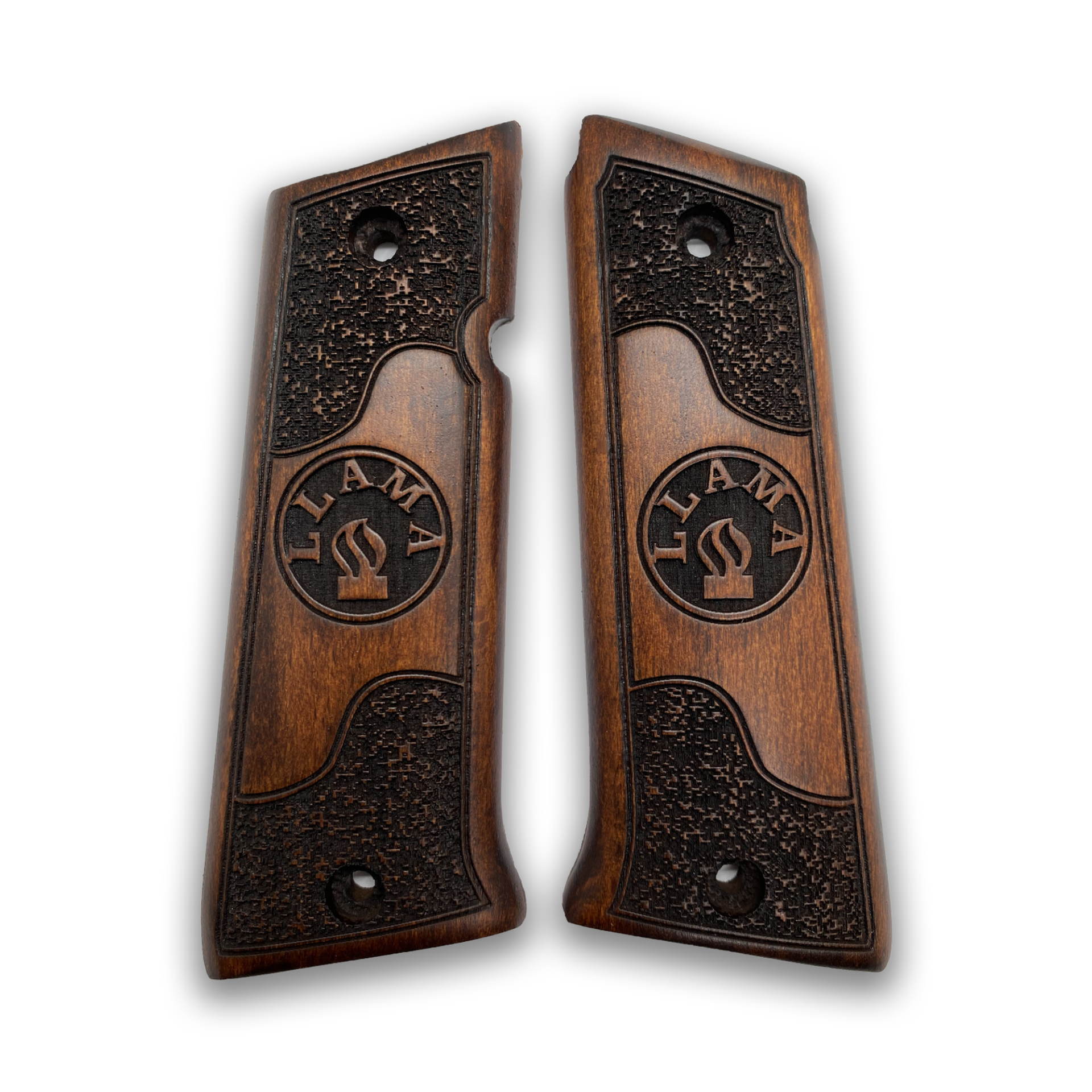 Zib Grips Silah Kabzası - LLama 9mm, LLama IX (Llama 1911) ile Uyumlu - Koyu Kahverengi Renk - LLM45CV004