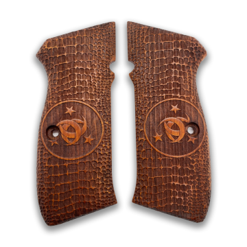 Zib Grips Silah Kabzası - CZ 75, Canik 55, S120, L120 ile Uyumlu - Tütün Renk - CZ75TN023