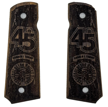 Zib Grips Silah Kabzası - Colt 1911, Girsan MC 1911 ile Uyumlu - Koyu Kahverengi Renk - CLT1911CV092