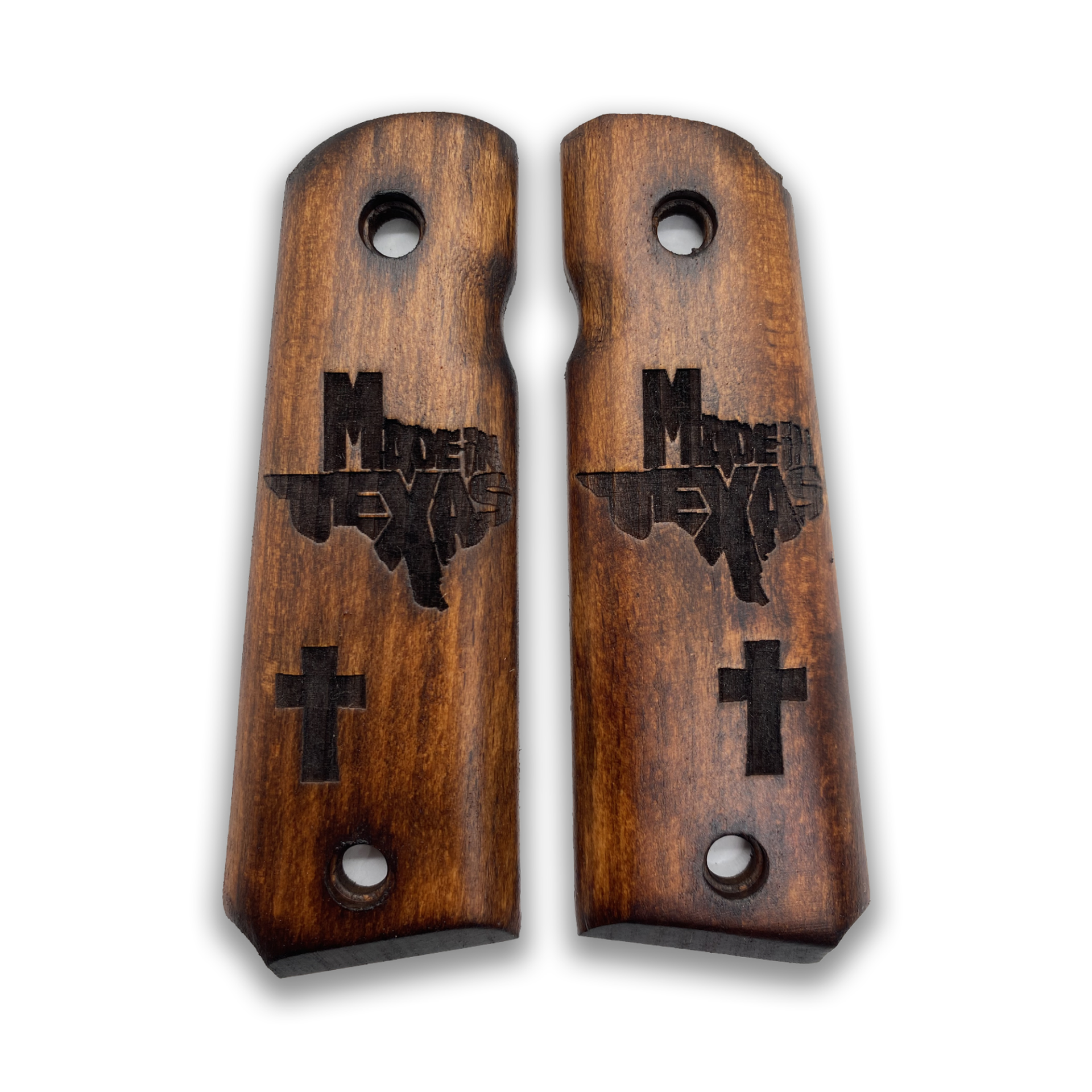 Zib Grips Silah Kabzası - Colt 1911, Girsan MC 1911 ile Uyumlu - Koyu Kahverengi Renk - CLT1911CV057