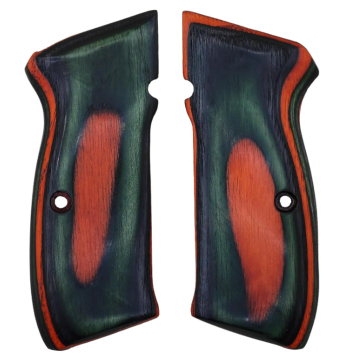 Zib Grips Silah Kabzası - CZ 75, Canik 55, S120, L120 ile Uyumlu - Sadece vernik uygulanmış - Lamine Malzemesinden Yapılma - LMCZ75SV066