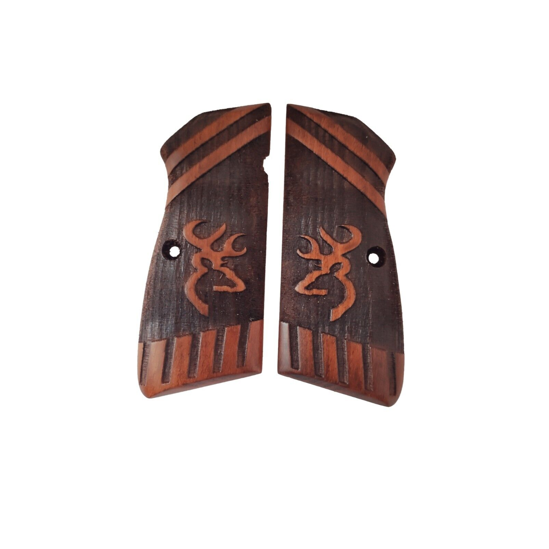 Zib Grips Silah Kabzası - Zig 14, Browning HP, High Power 14, Spor Kasa ile Uyumlu - Meşe Renk - BRWHPSMS014