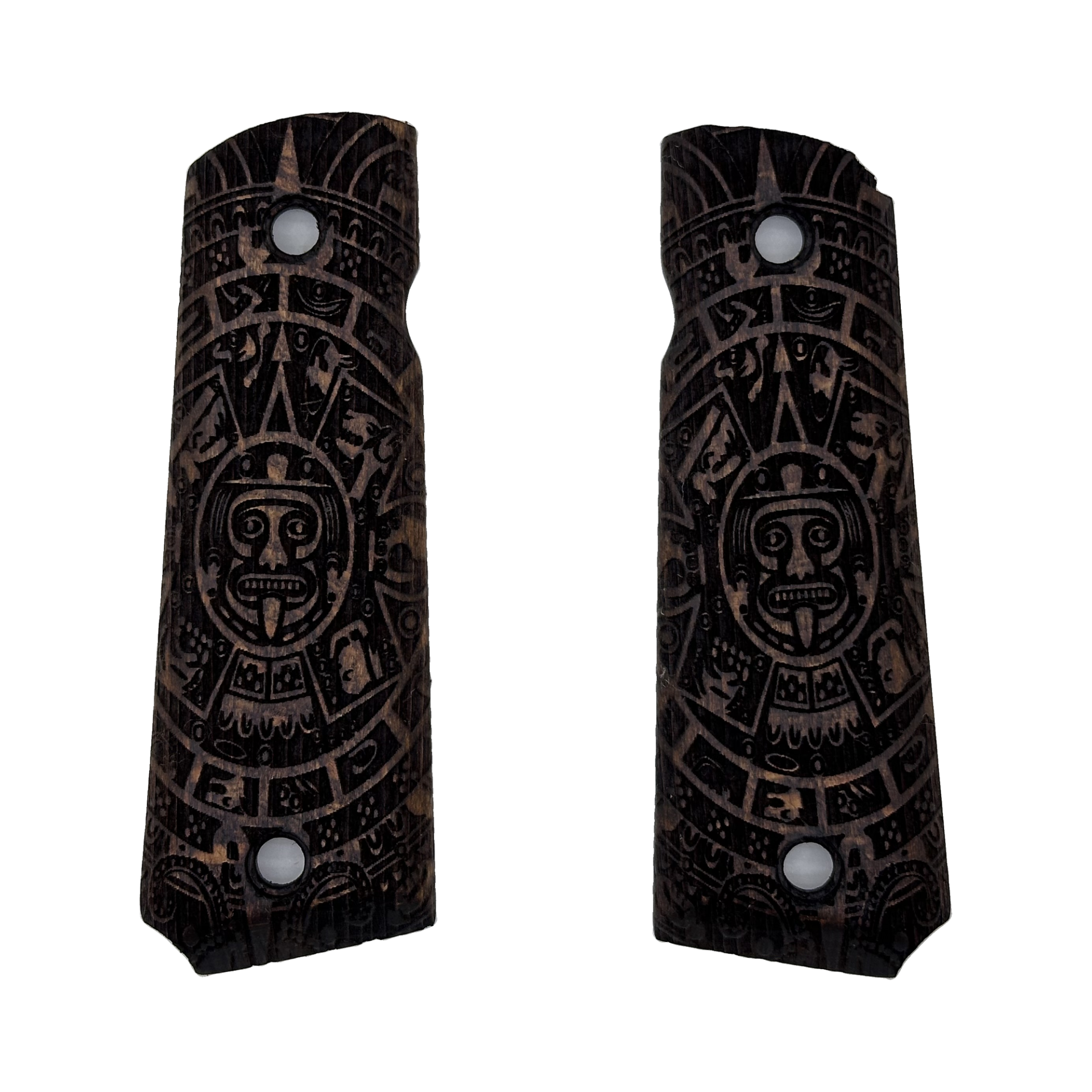 Zib Grips Silah Kabzası - Colt 1911, Girsan MC 1911 ile Uyumlu - Koyu Kahverengi Renk - CLT1911CV011