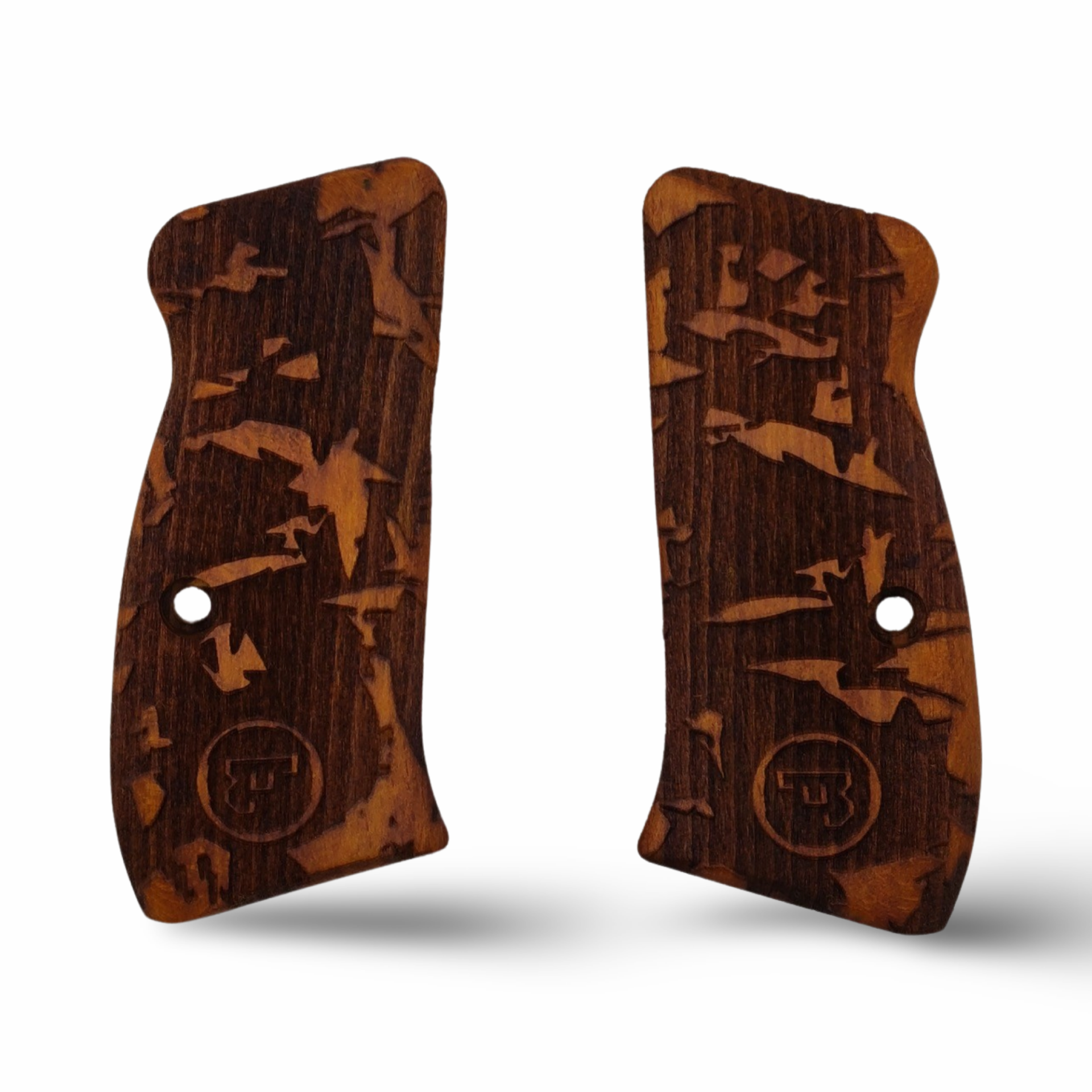Zib Grips Silah Kabzası - CZ Kompakt, P-01 ile Uyumlu - Tütün Renk - CZCMPTN003