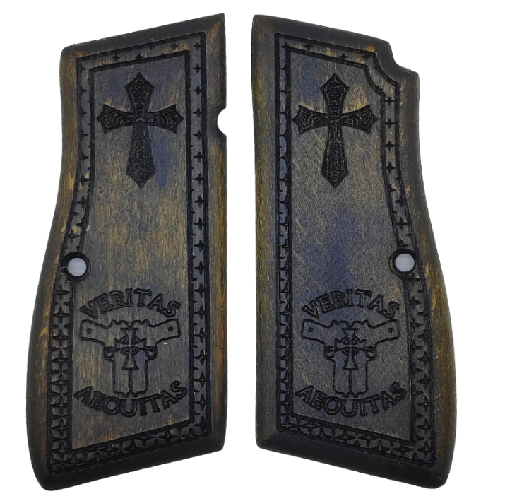 Zib Grips Silah Kabzası - Zig 14, Browning HP, High Power 14, Dik Kasa, Browning Halkalı (Halka için kesim yaptırmak için mesaj atın), Halkasız ile Uyumlu - Oksit Renk - BRWHPOK006