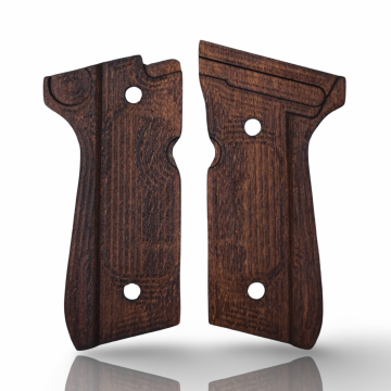 Zib Grips Silah Kabzası - Girsan Yavuz 16, Beretta F92 ile Uyumlu - Koyu Kahverengi Renk - BRTF92CV055