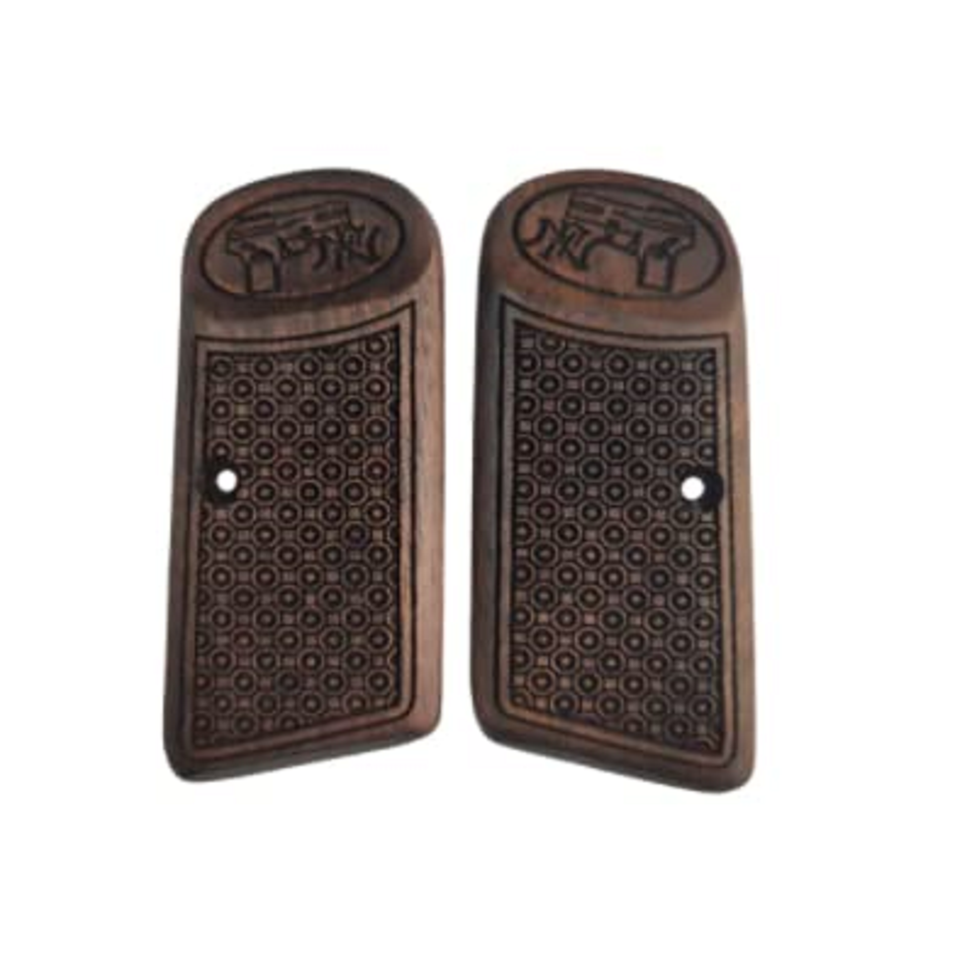 Zib Grips Silah Kabzası - Browning FN1910, Kısa Belçika ile Uyumlu - Koyu Kahverengi Renk - BRWFNKCV007