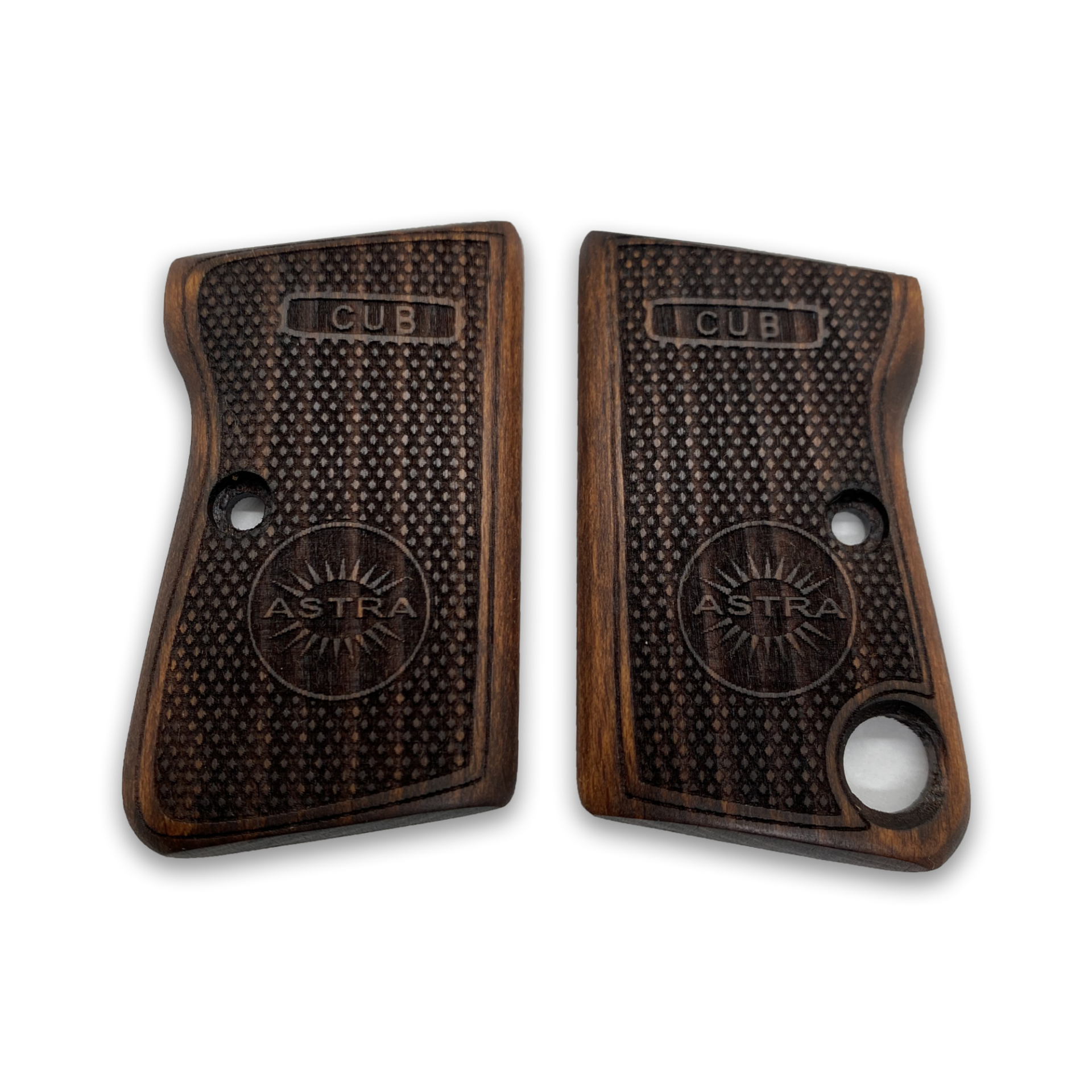 Zib Grips Silah Kabzası - Astra CUB2000, Cup 6,35 ile Uyumlu - Koyu Kahverengi Renk - ASTCUBCV002