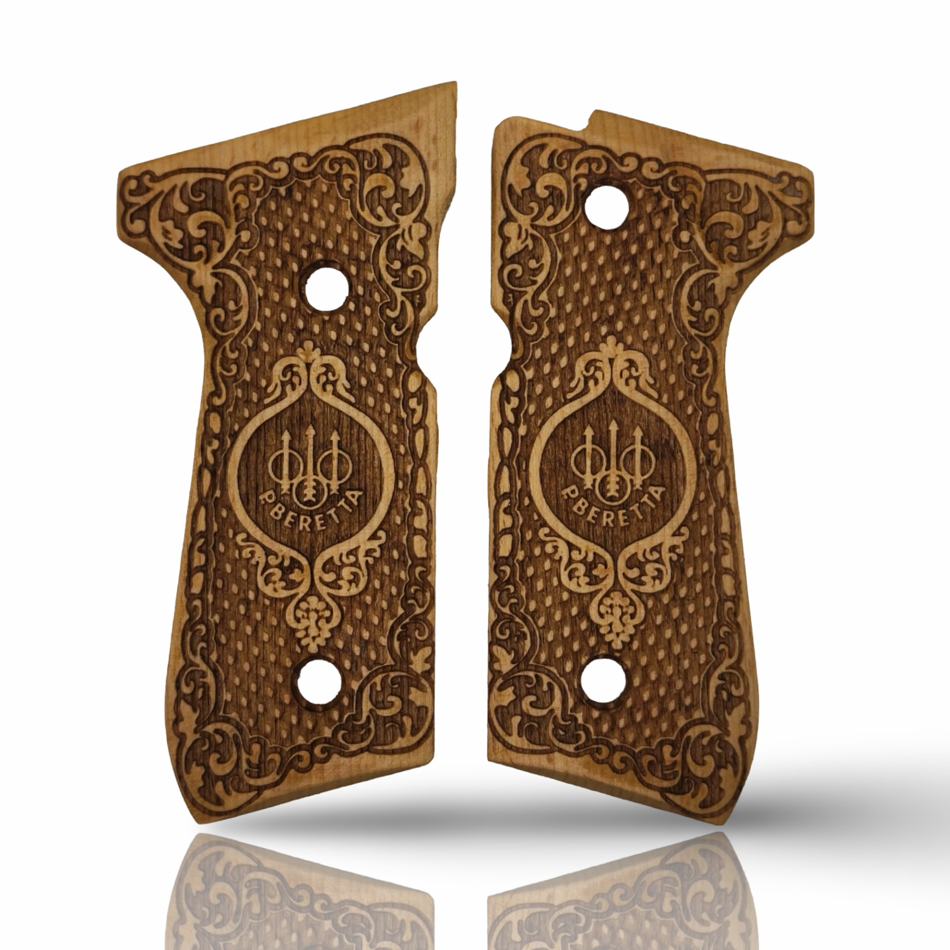 Zib Grips Silah Kabzası - Girsan Yavuz 16, Beretta F92 ile Uyumlu - Sadece vernik uygulanmış - BRTF92SV023