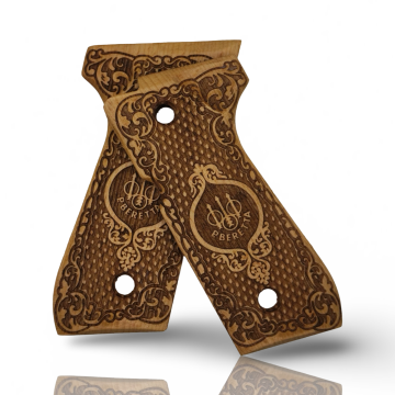 Zib Grips Silah Kabzası - Girsan Yavuz 16, Beretta F92 ile Uyumlu - Sadece vernik uygulanmış - BRTF92SV023