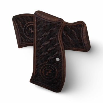 Zib Grips Silah Kabzası - CZ Kompakt, P-01 ile Uyumlu - Koyu Kahverengi Renk - CZCMPCV004