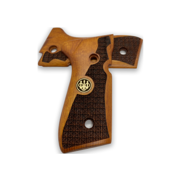 Zib Grips Silah Kabzası - Girsan Yavuz 16, Beretta F92 ile Uyumlu - Sarı Renk - Metal Logolu - BRTF92SR010L1