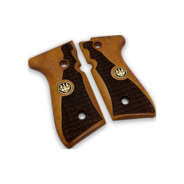 Zib Grips Silah Kabzası - Girsan Yavuz 16, Beretta F92 ile Uyumlu - Sarı Renk - Metal Logolu - BRTF92SR010L1