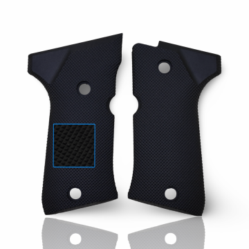 Zib Grips Silah Kabzası - Beretta 92 Kompakt ile Uyumlu - Siyah Renk - Polimer Malzemesinden Yapılma - POBRT92CMPSY001